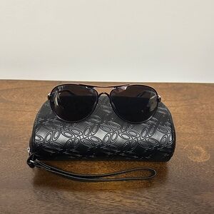 Oakley burgundy Aviator Sunglasses